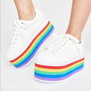 Pride platform sneakers